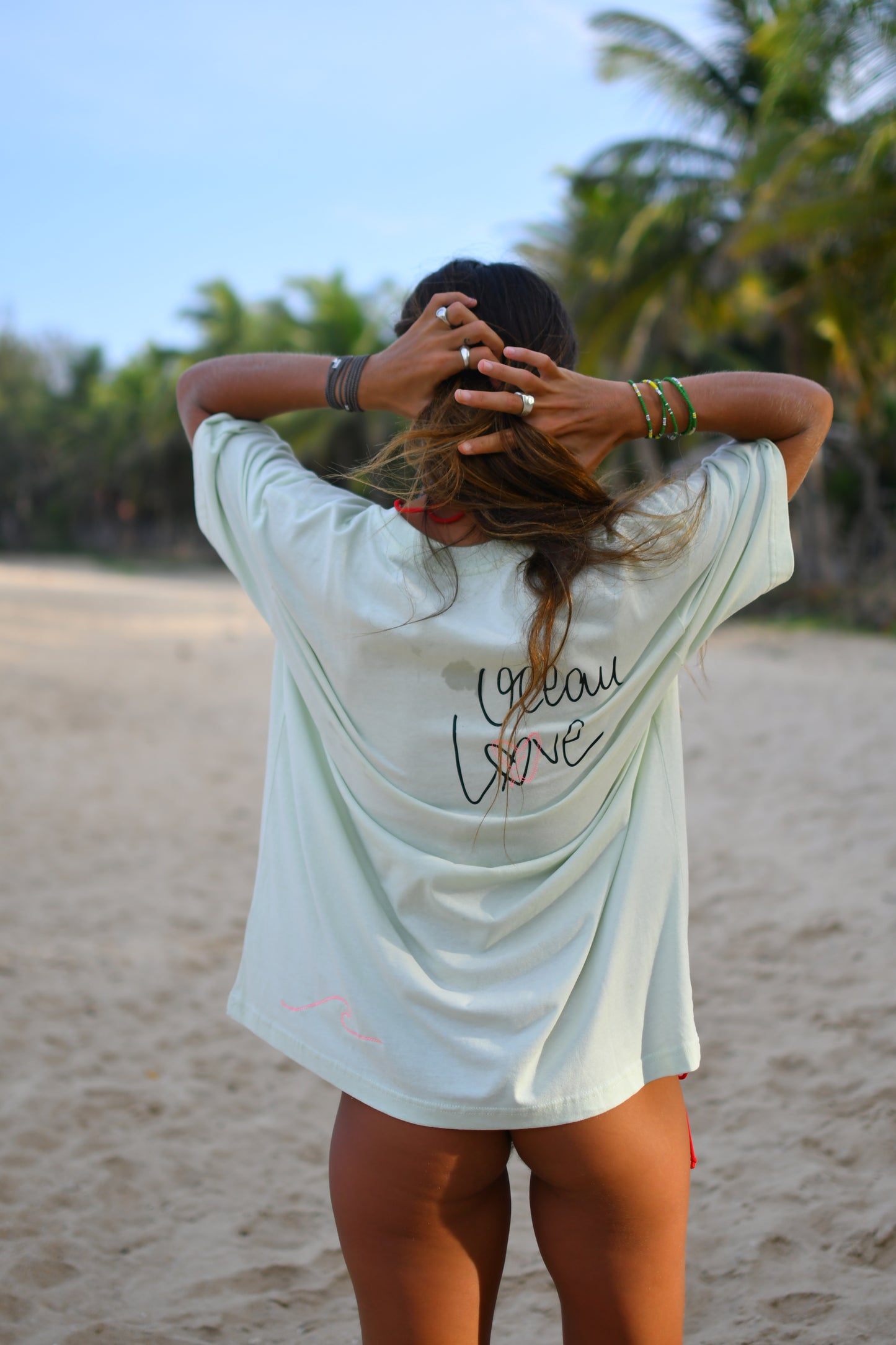 Surf Sexy Ocean Love T-Shirt "Light Green"