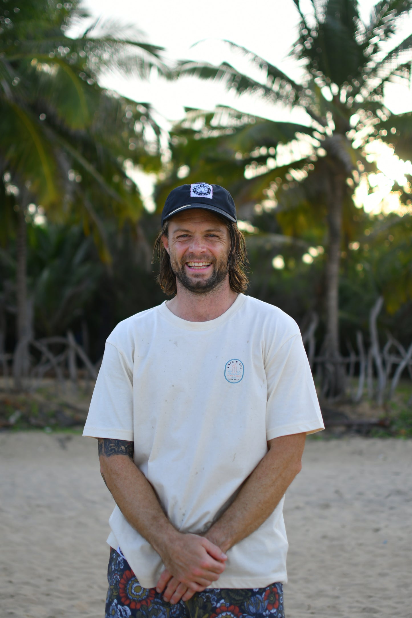 Surf Sexy Recycelt Cap / Black and Pink