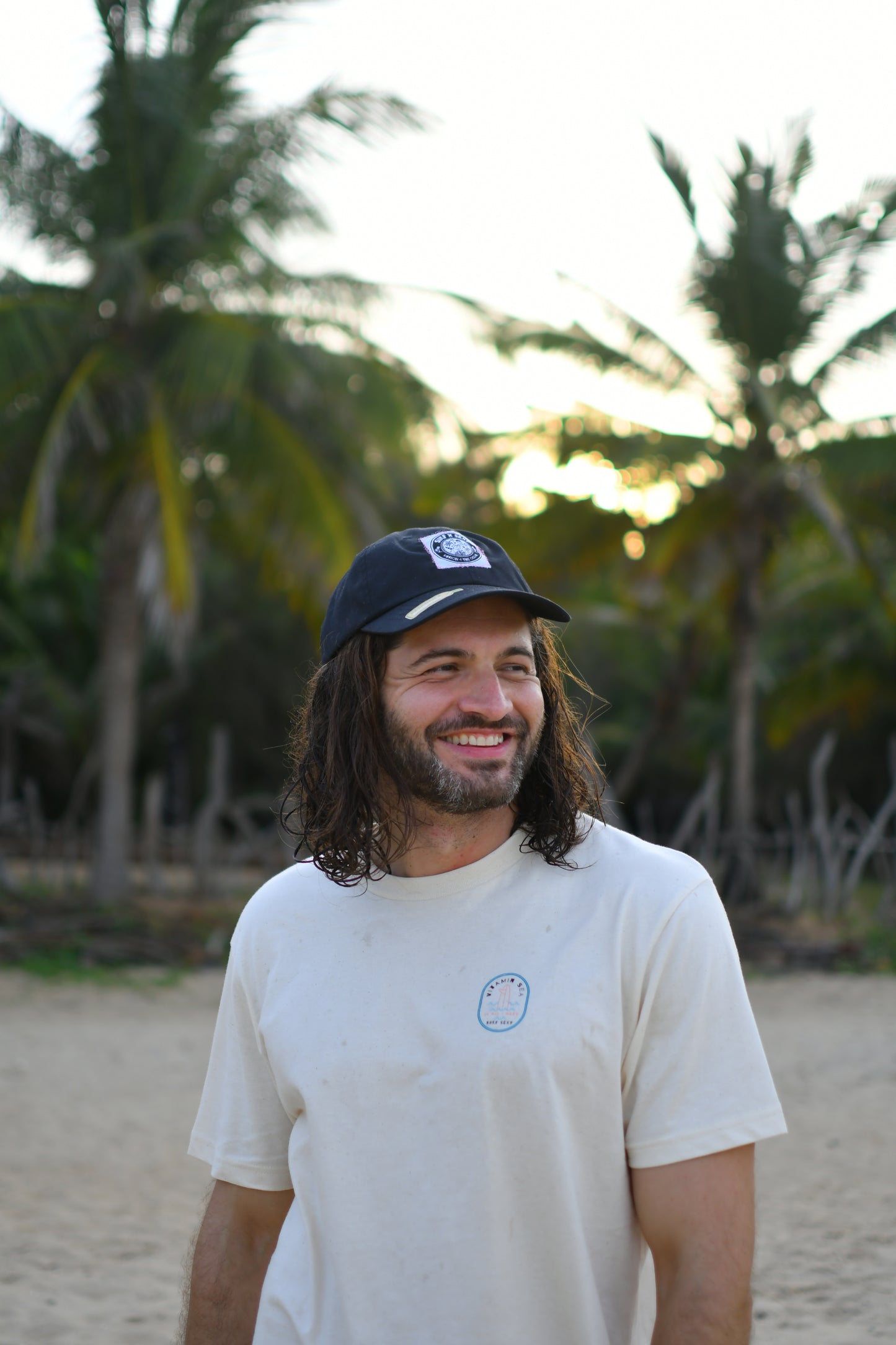 Surf Sexy Recycelt Cap / Black and Pink