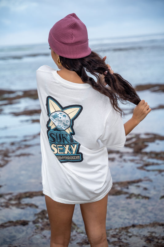 Surf Sexy Vintage White Action Shirt