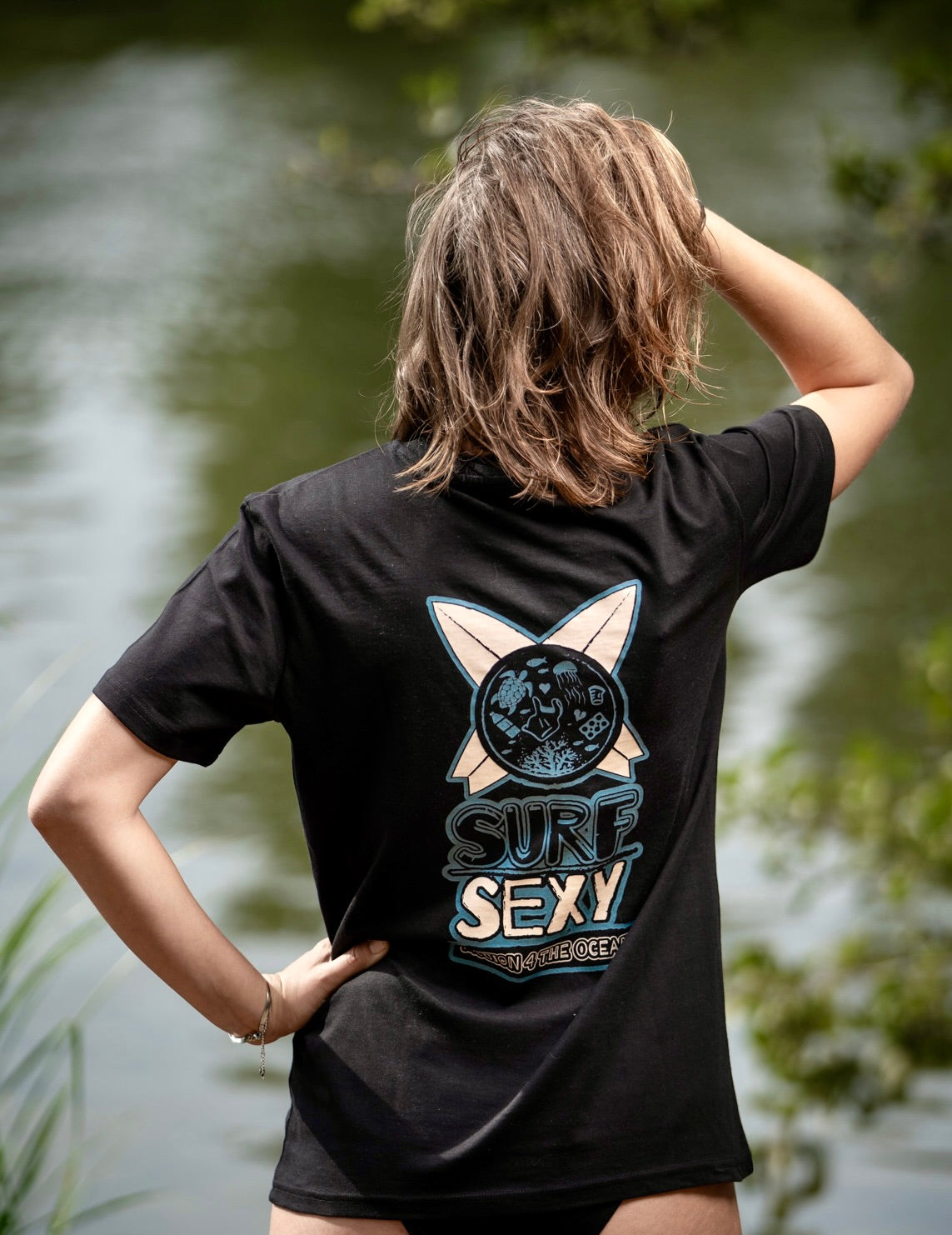 Surf Sexy Black Action Shirt
