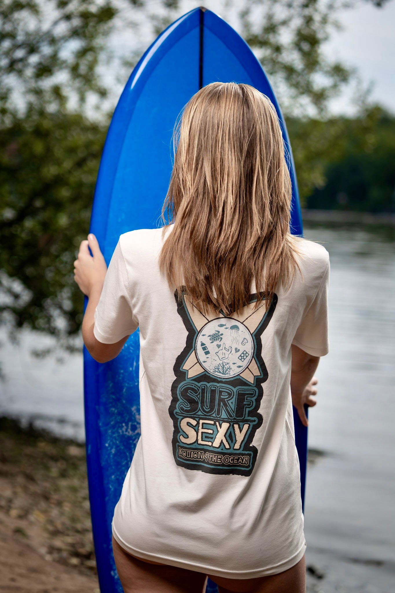 Surf Sexy Vintage White Action Shirt